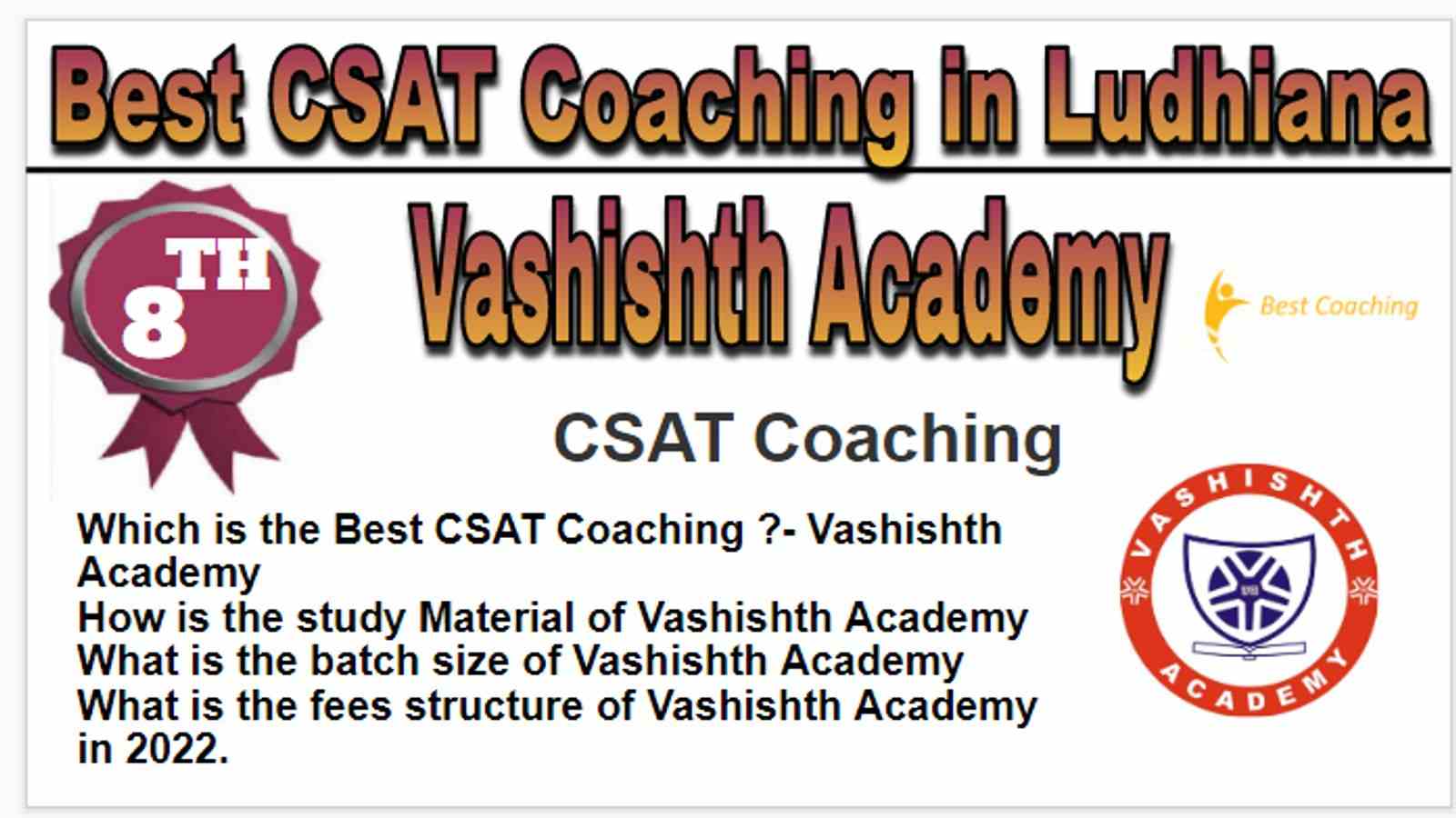 Rank 8 Best CSAT Coaching in Ludhiana