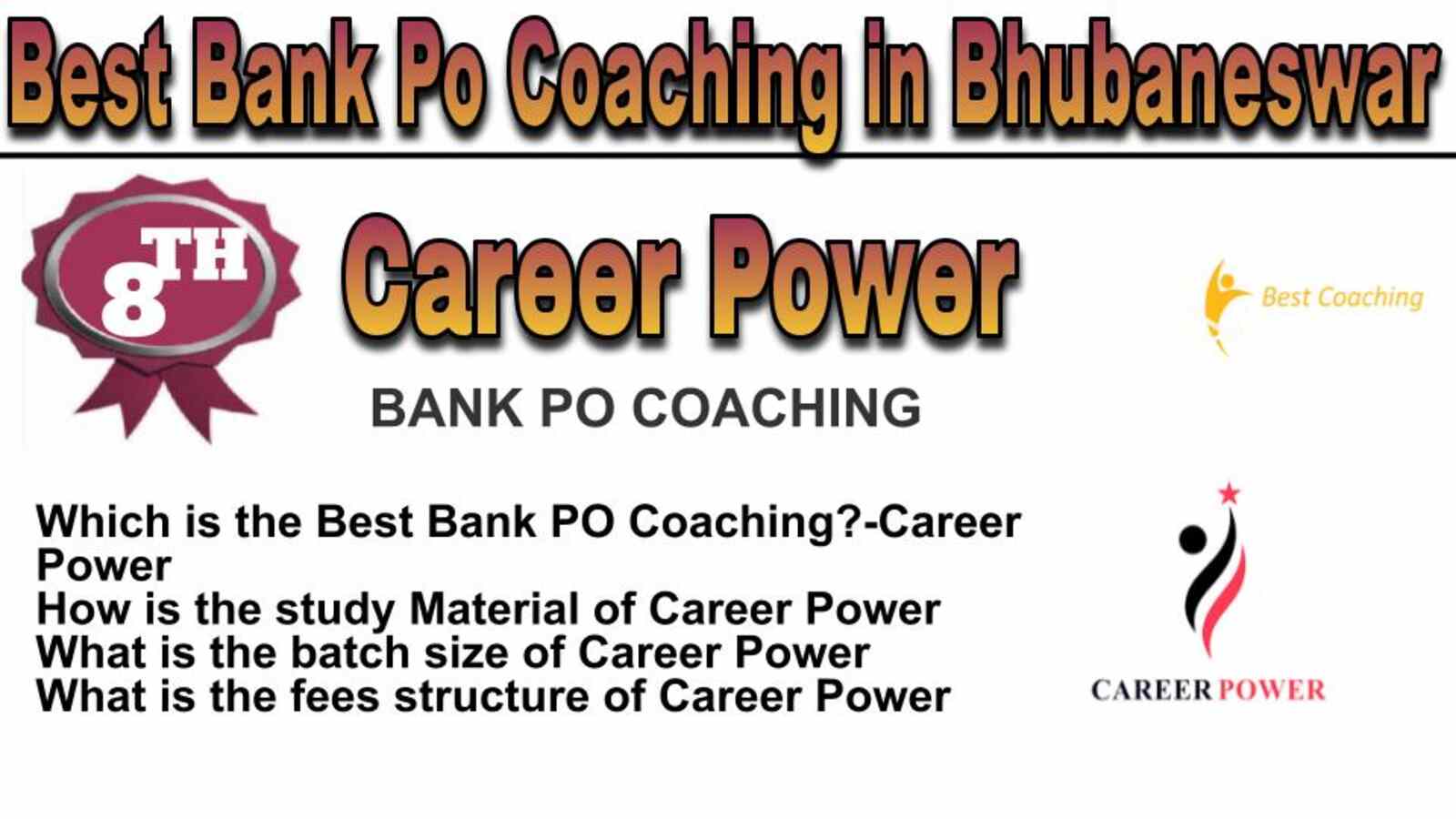 Rank 8 best bank po coaching in Bhubaneswar