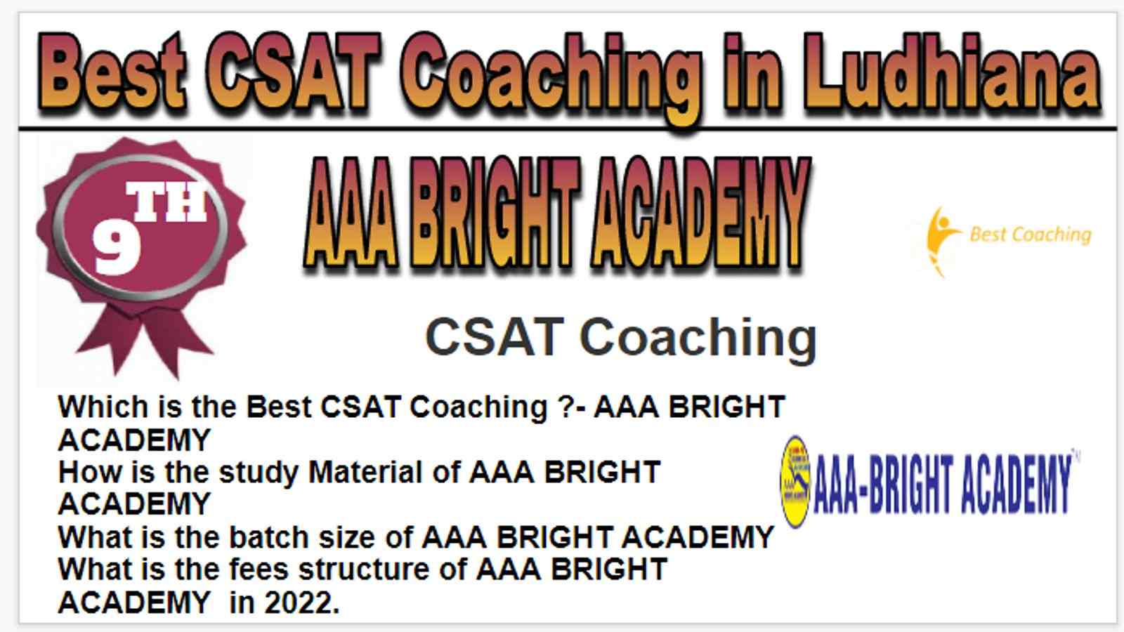 Rank 9 Best CSAT Coaching in Ludhiana