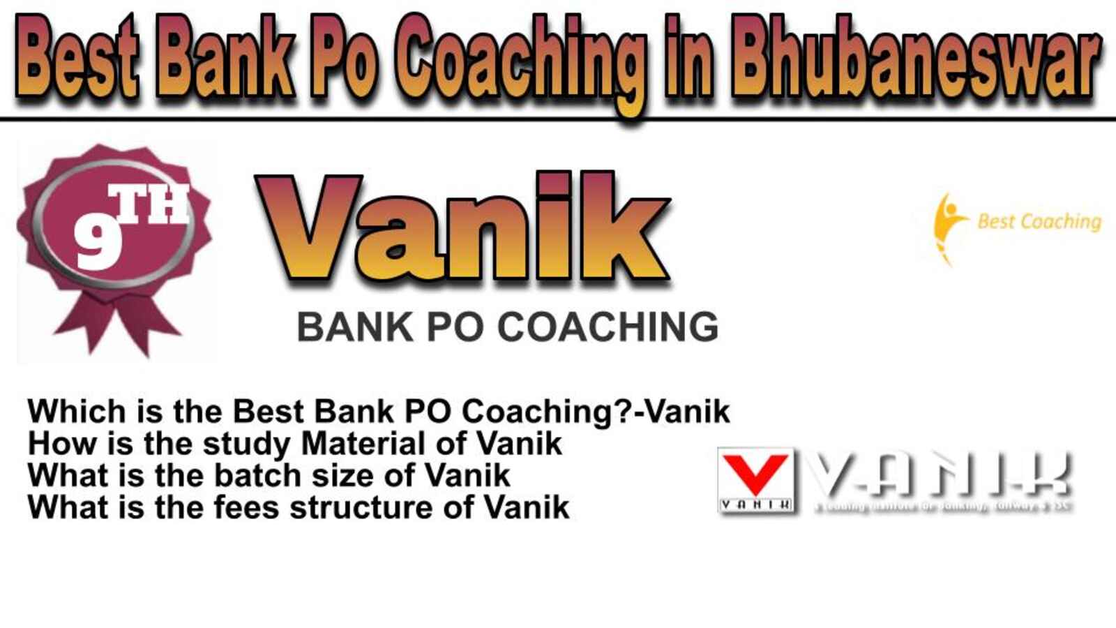 Rank 9 best bank po coaching in Bhubaneswar
