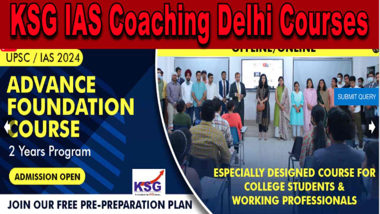 KSG IAS Coaching Delhi Courses Review