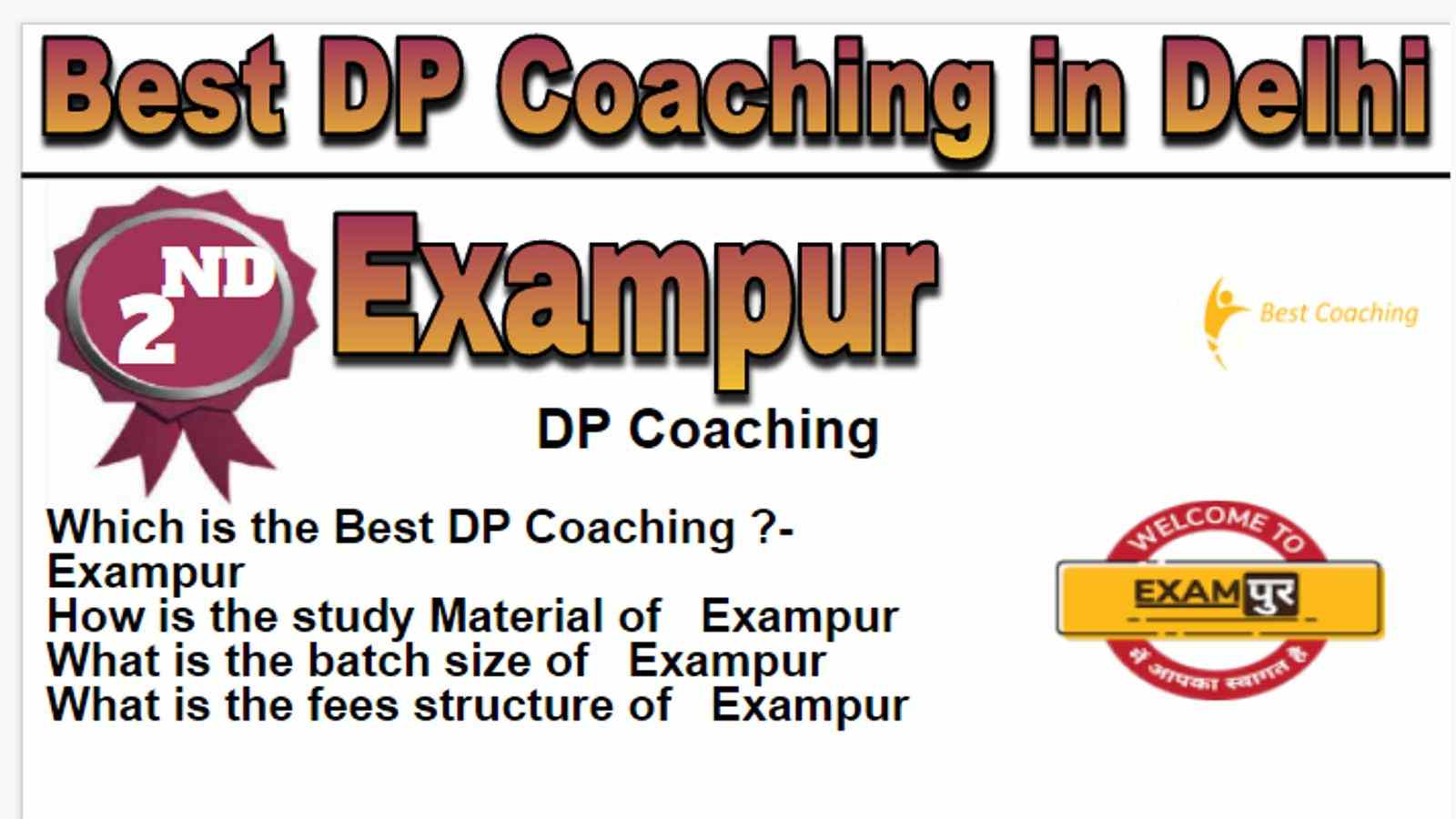 Rank 2 Best DP Coaching in Delhi
