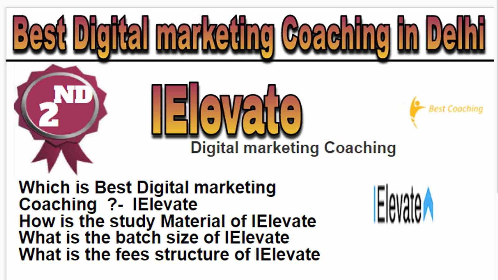 Rank 2 Best Digital marketing Coaching in Delhi