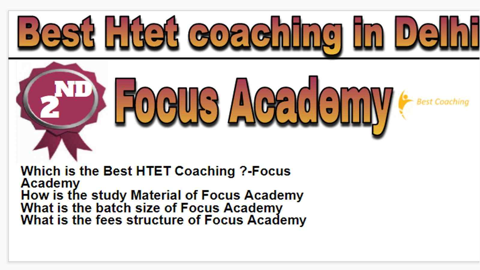 Rank 2 Best Htet coaching in Delhi