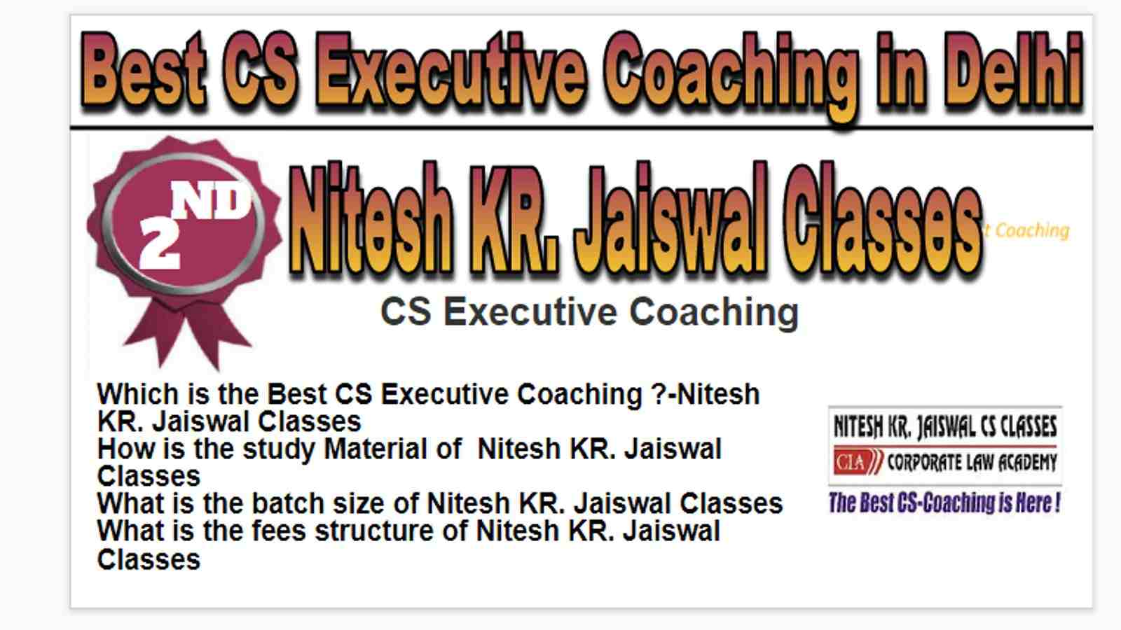 Rank-2 Best cs executive coaching in Delhi
