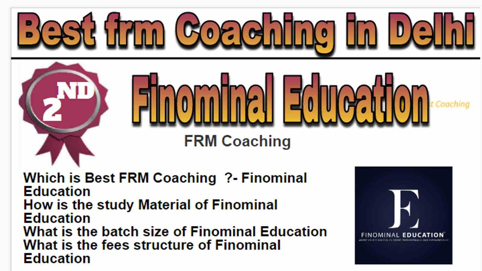 Rank 2 Best frm Coaching in Delhi