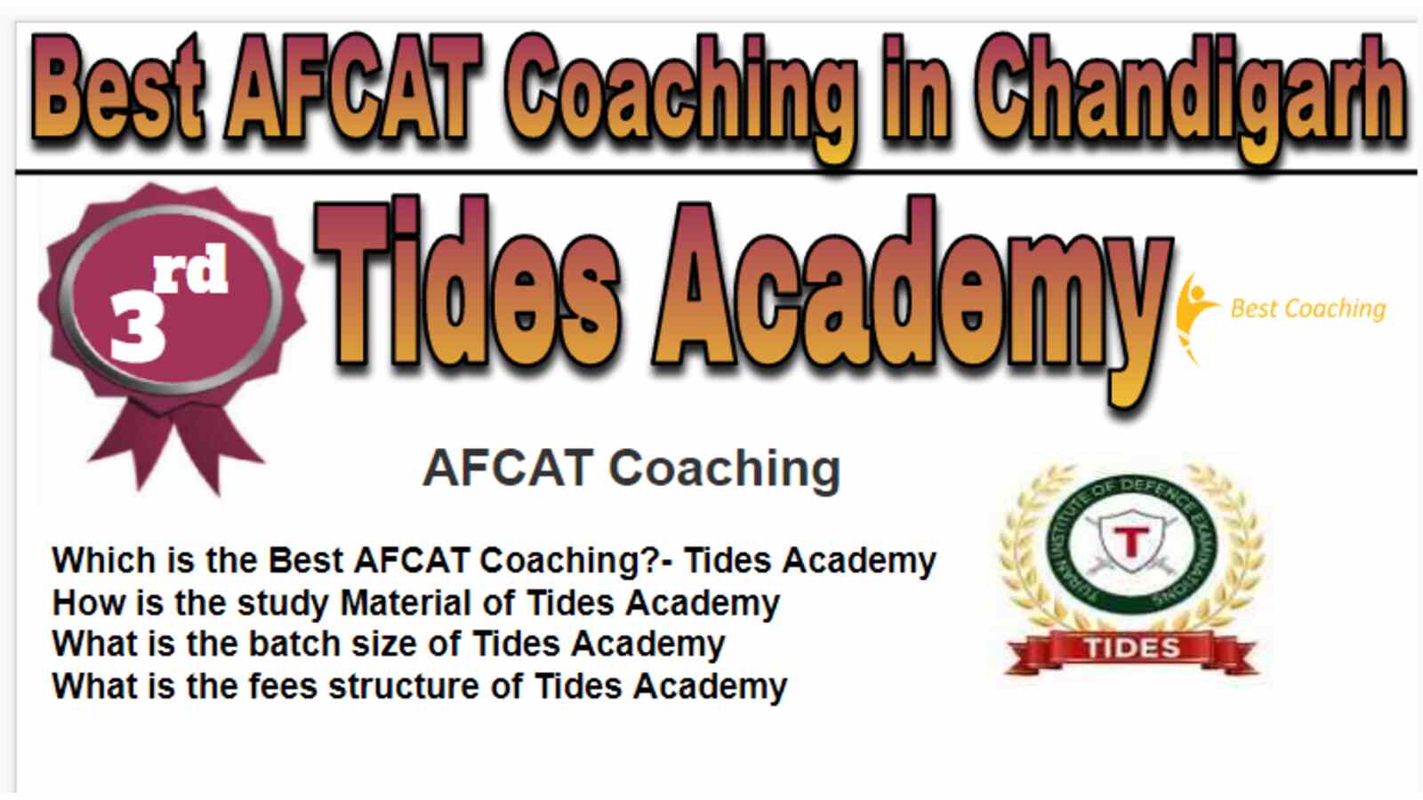Rank 3 Best AFCAT Coaching in Chandigarh