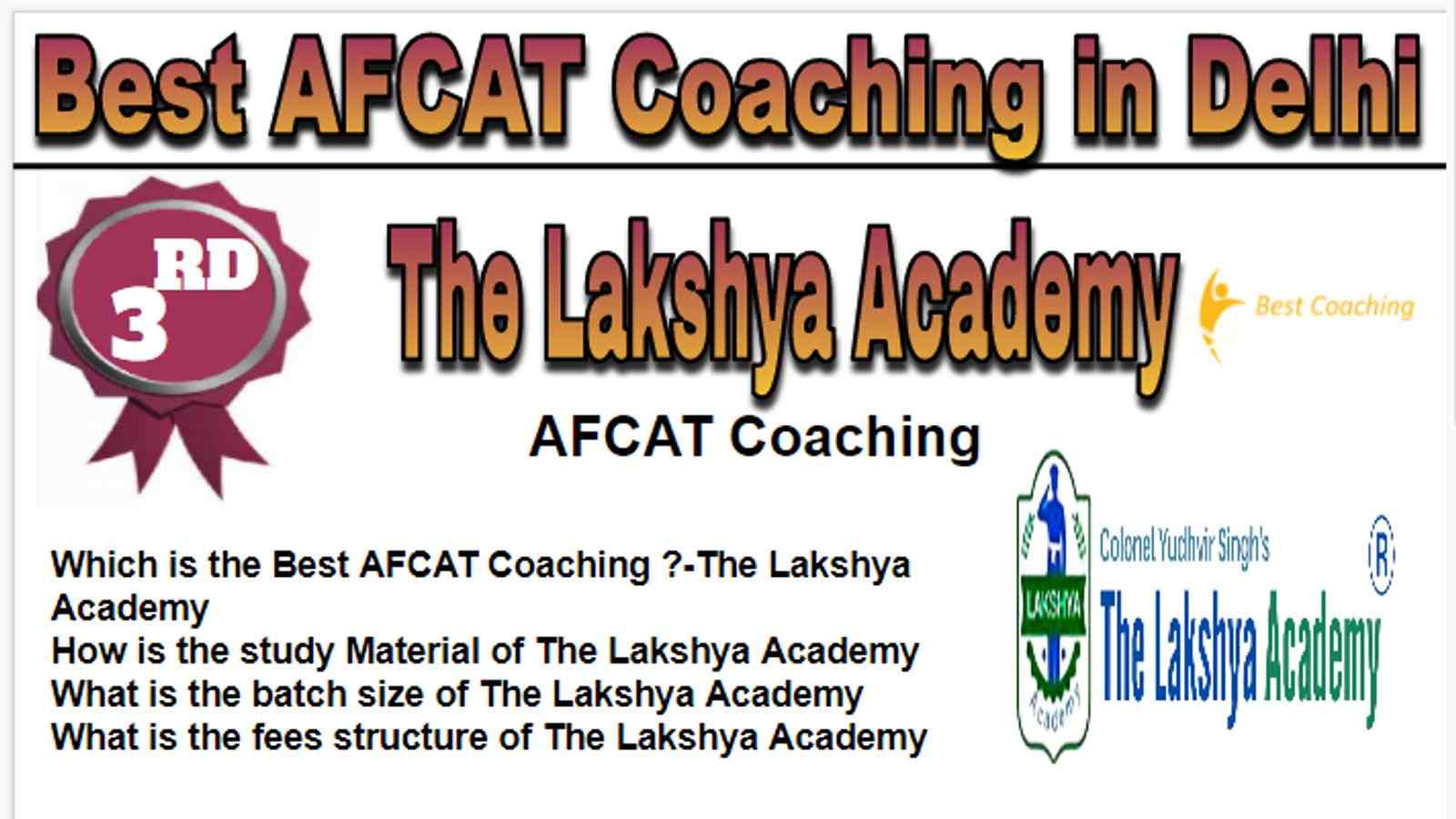 Rank 3 Best AFCAT Coaching in Delhi