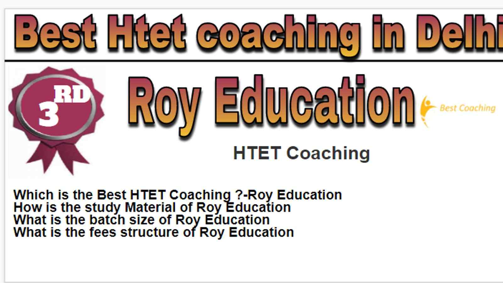 Rank 3 Best Htet coaching in Delhi