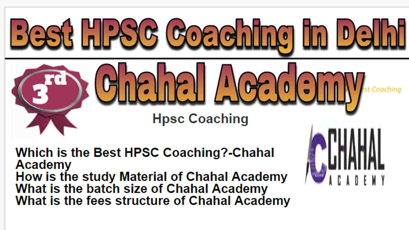 Rank 3 Best Hpsc Coaching in Delhi