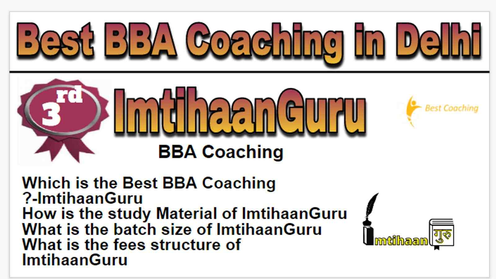 Rank 3 Best bba coaching in Delhi