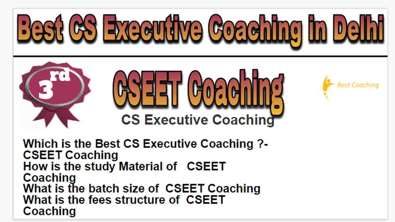 Rank 3 Best cs executive coaching in Delhi