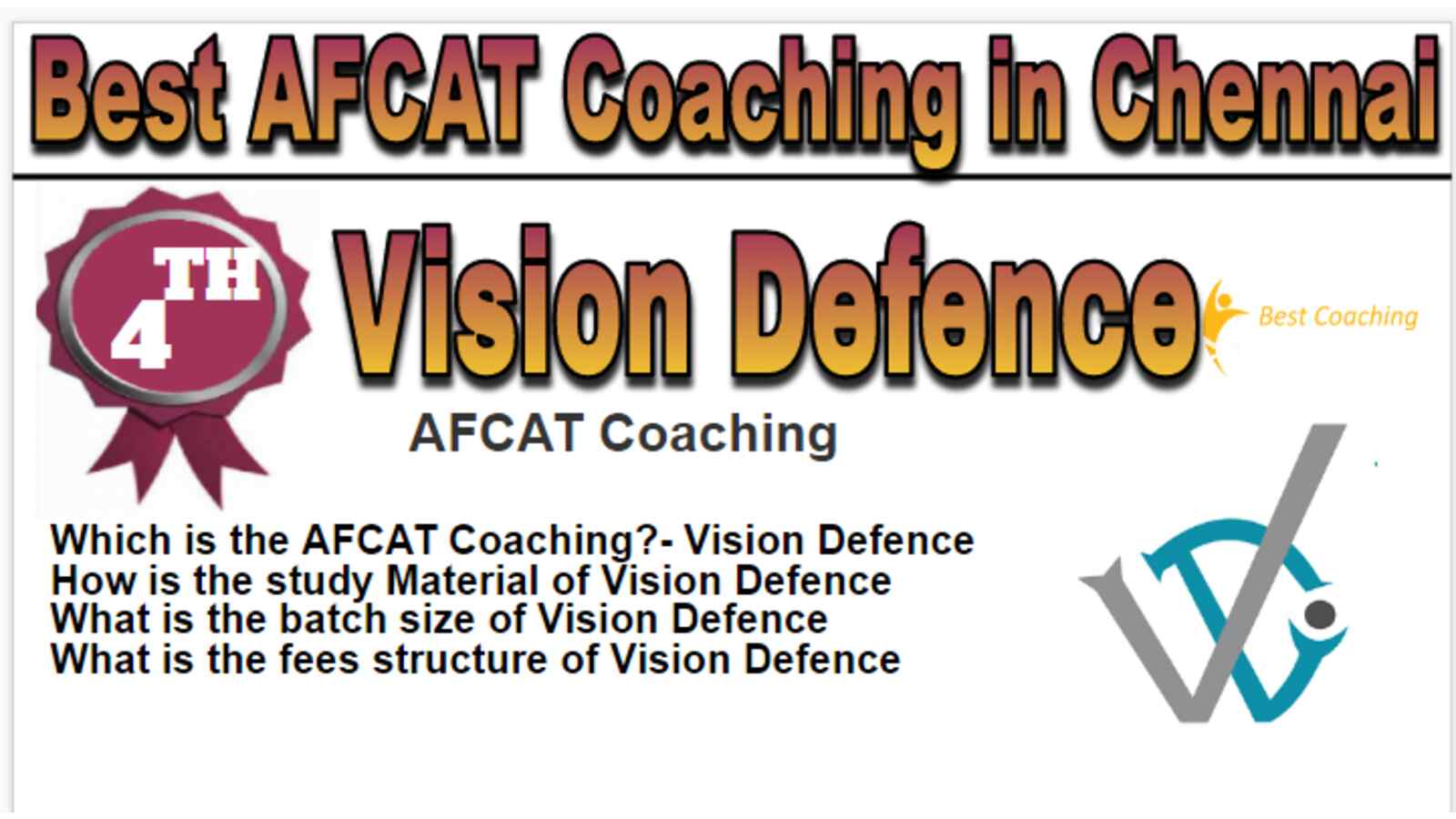 Rank 4 Best AFCAT Coaching in Chennai