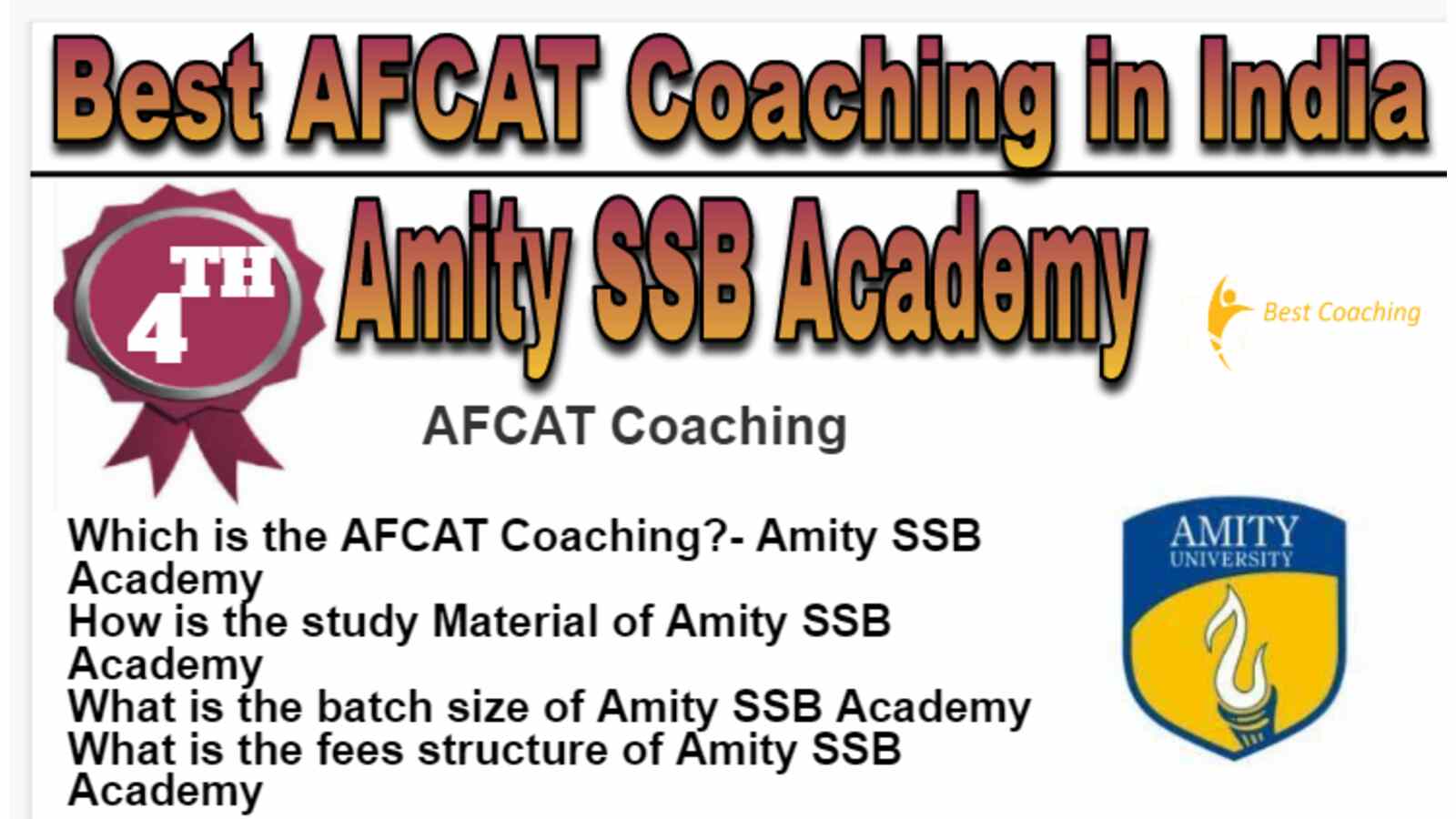 Rank 4 Best AFCAT Coaching in India