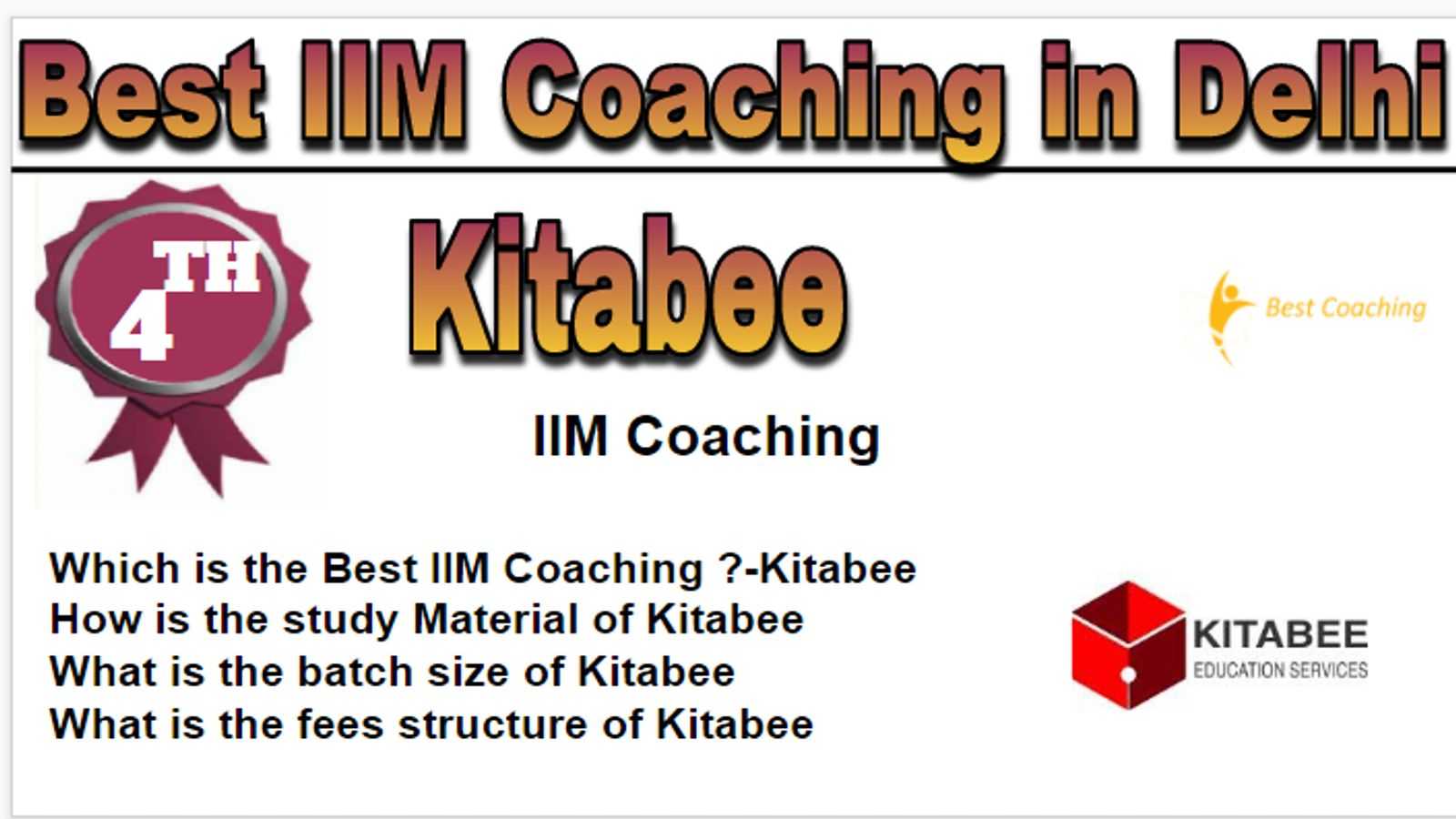 Rank 4 Best IIM coaching in delhi