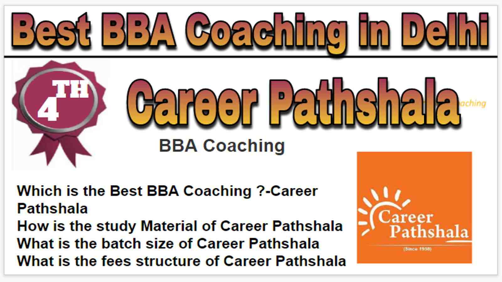 Rank 4 Best bba coaching in Delhi