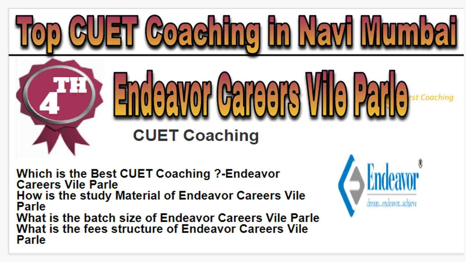 Rank 4 Best cuet coaching in mumbai