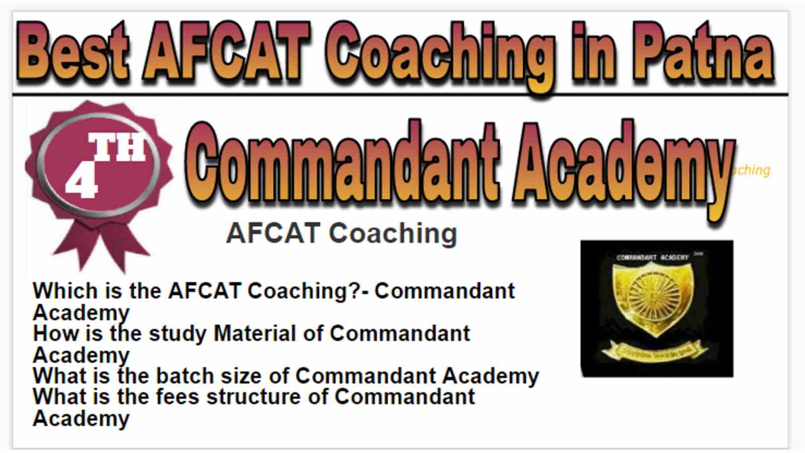 Rank 4Best AFCAT Coaching in Patna