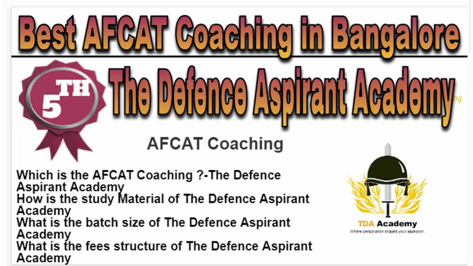 Rank 5 Best AFCAT Coaching in Bangalore