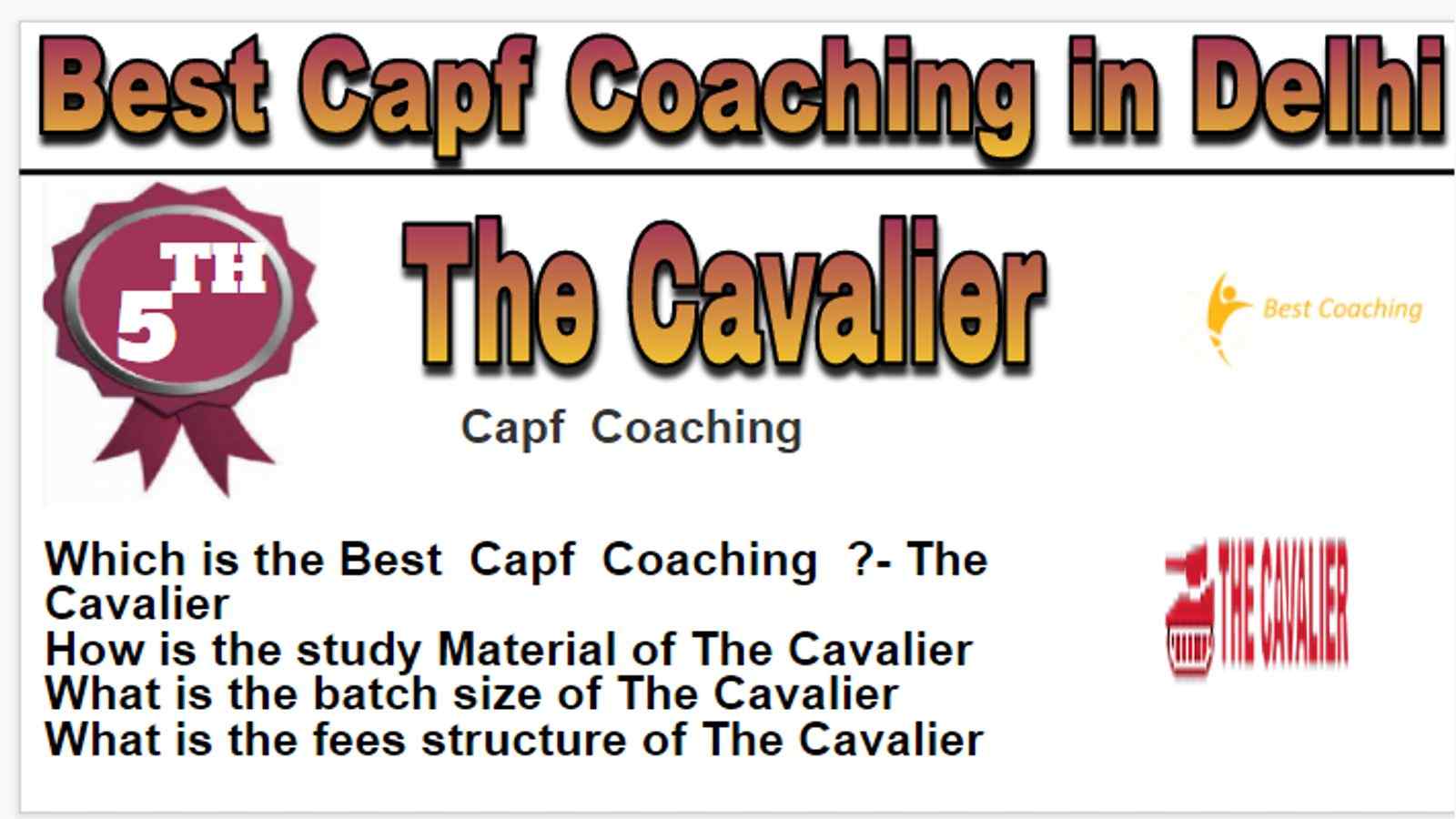 Rank 5 Best Capf Coaching in Delhi