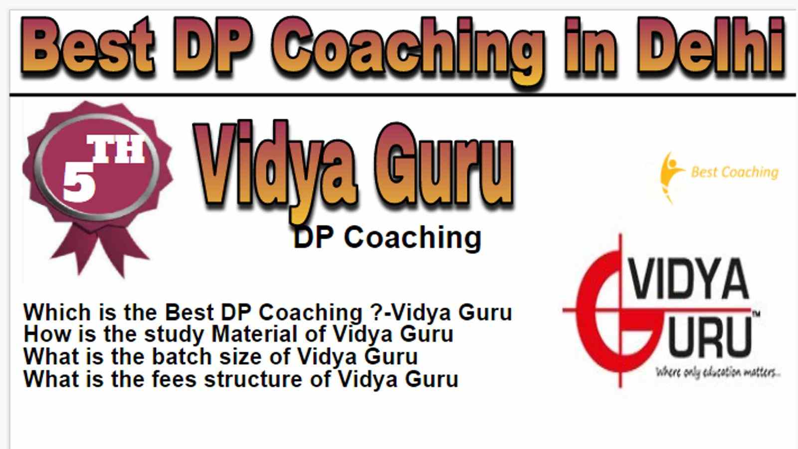 Rank 5 Best DP Coaching in Delhi