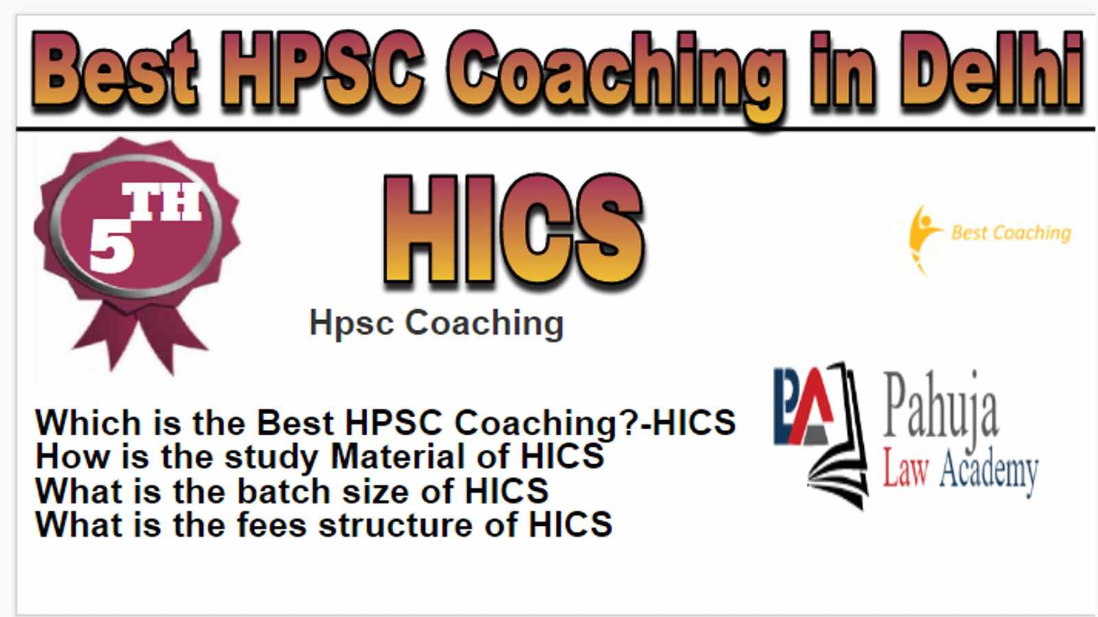 Rank 5 Best Hpsc Coaching in Delhi