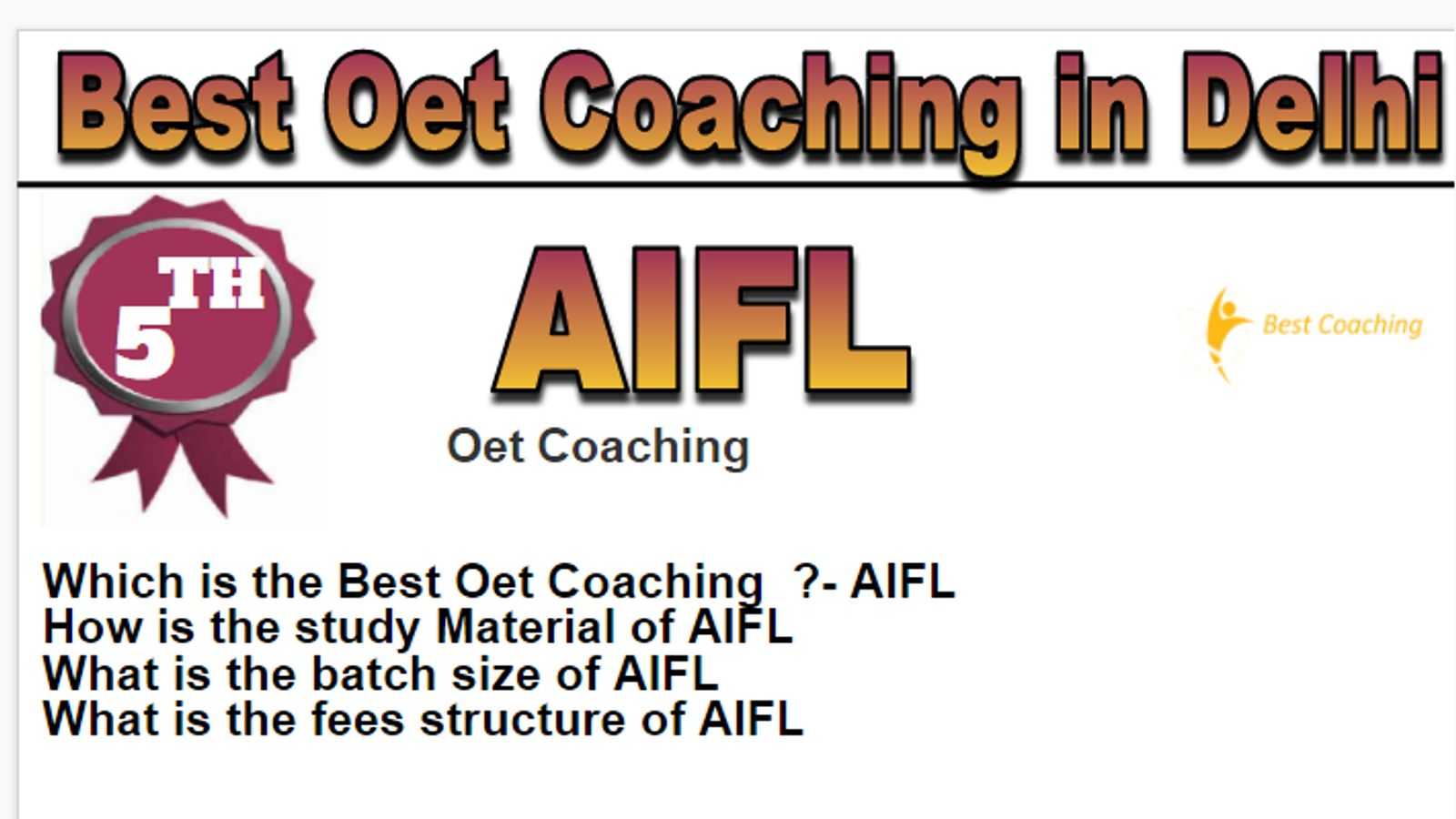 Rank 5 Best Oet Coaching in Delhi