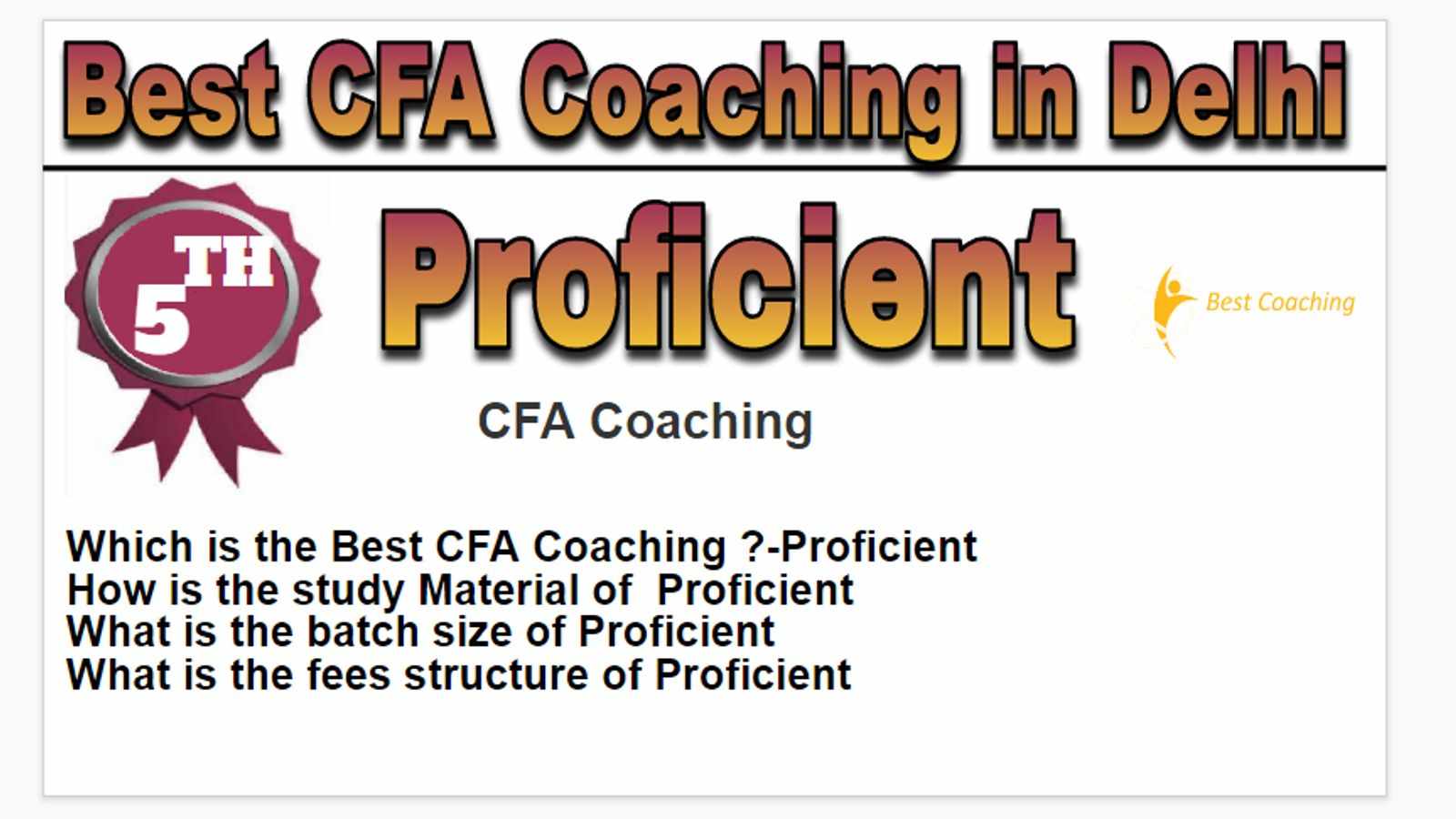 Rank 5 Best cfa coaching in Delhi