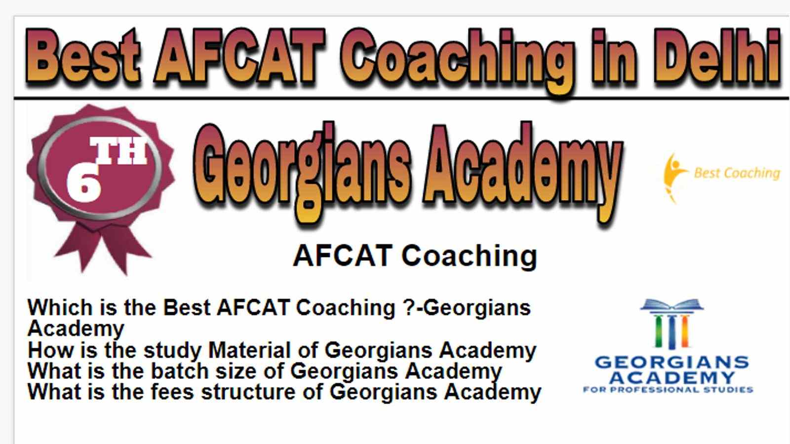 Rank 6 Best AFCAT Coaching in Delhi