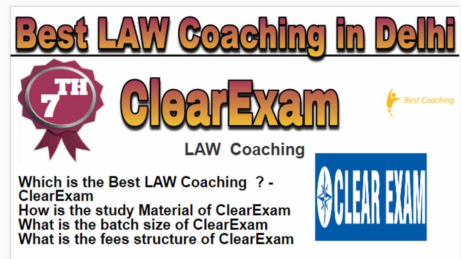 Rank 7 Best law Coaching in Delhi