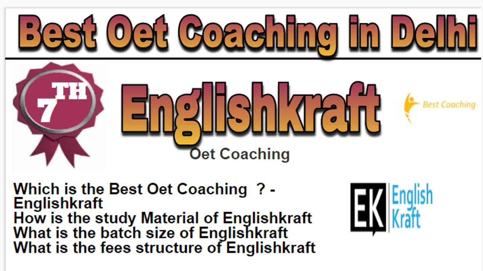 Rank 7 Best Oet Coaching in Delhi