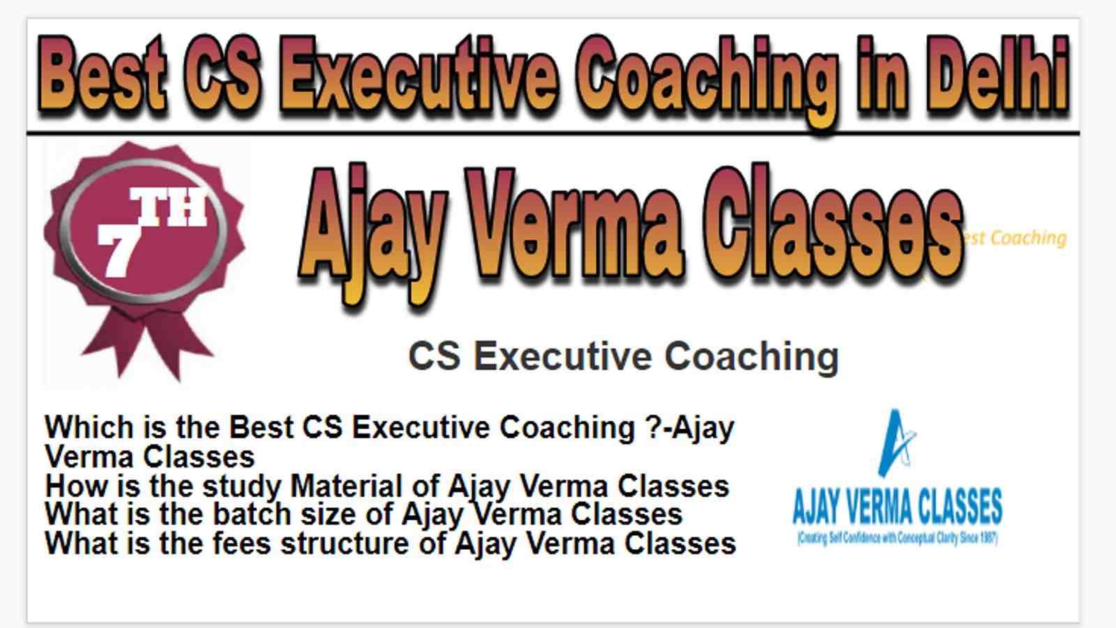 Rank 7 Best cs executive coaching in Delhi