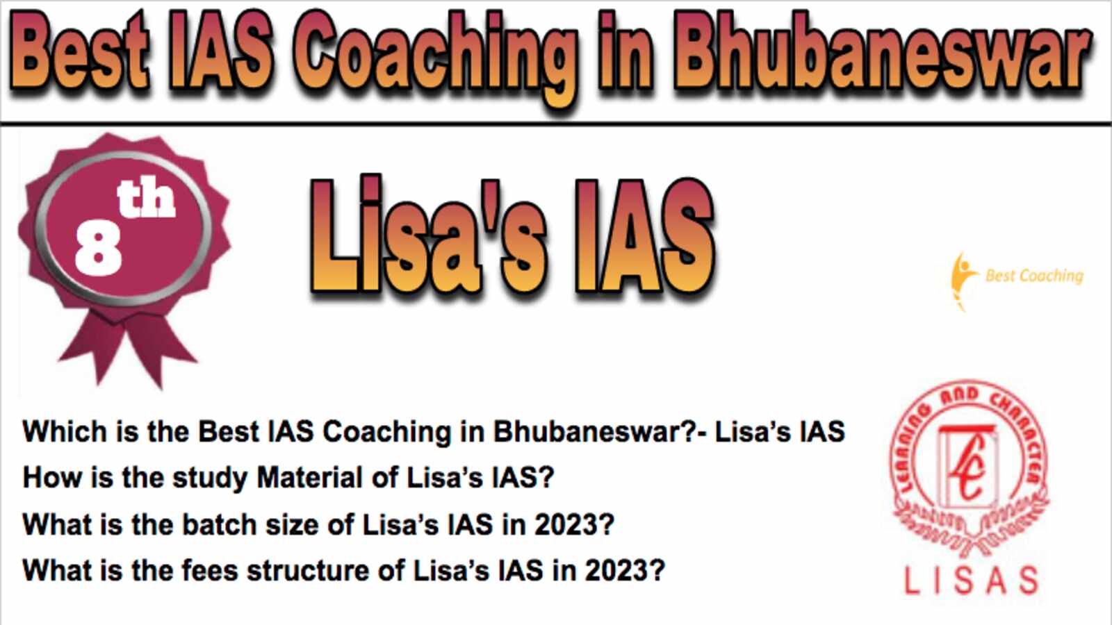 8th Best IAS Coaching in Bhubaneswar 2023