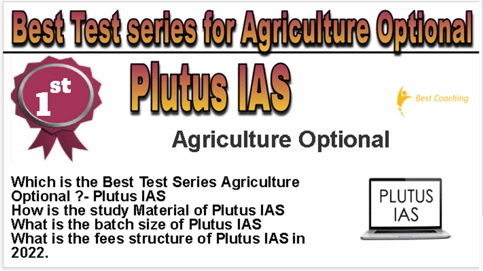 Rank 1 Best Test series for Agriculture Optional