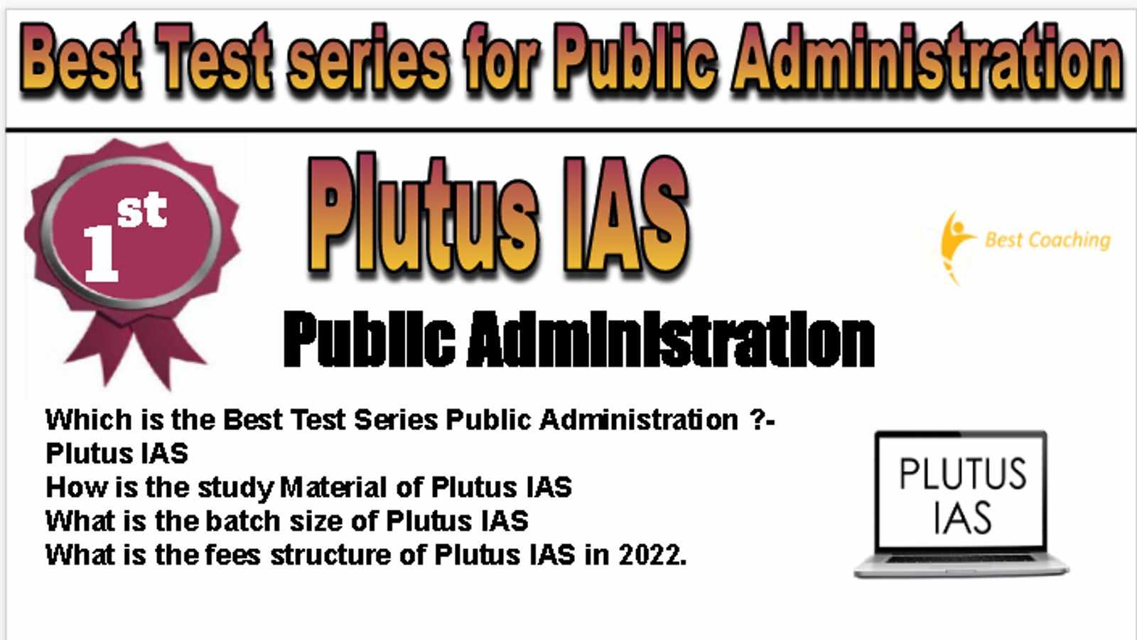 Rank 1 Best Test series for Public Administration