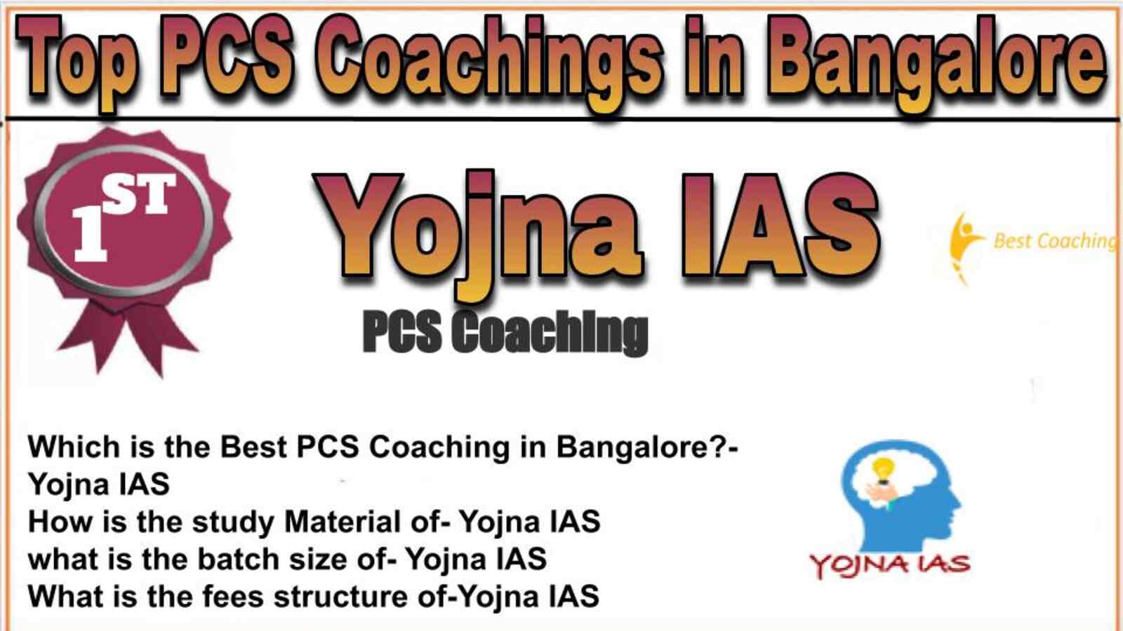 Rank 1 top PCS coachings in Bangalore
