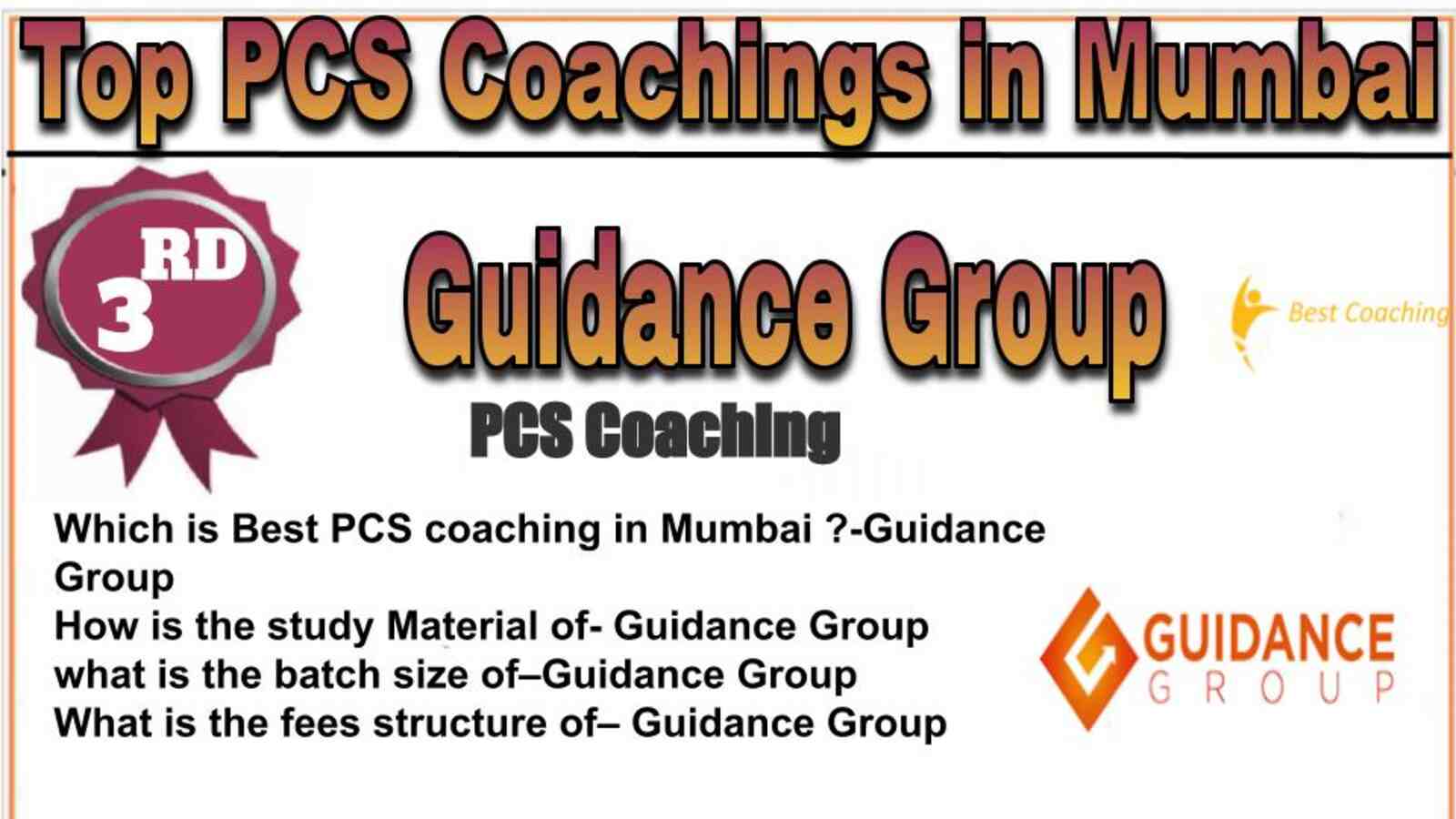 Rank 3 top PCS Coachings in Mumbai