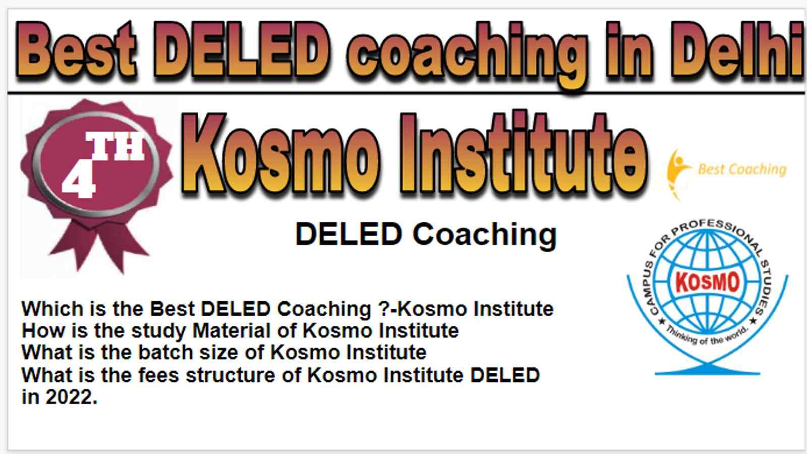 Rank 4 Best DELED coaching in Delhi