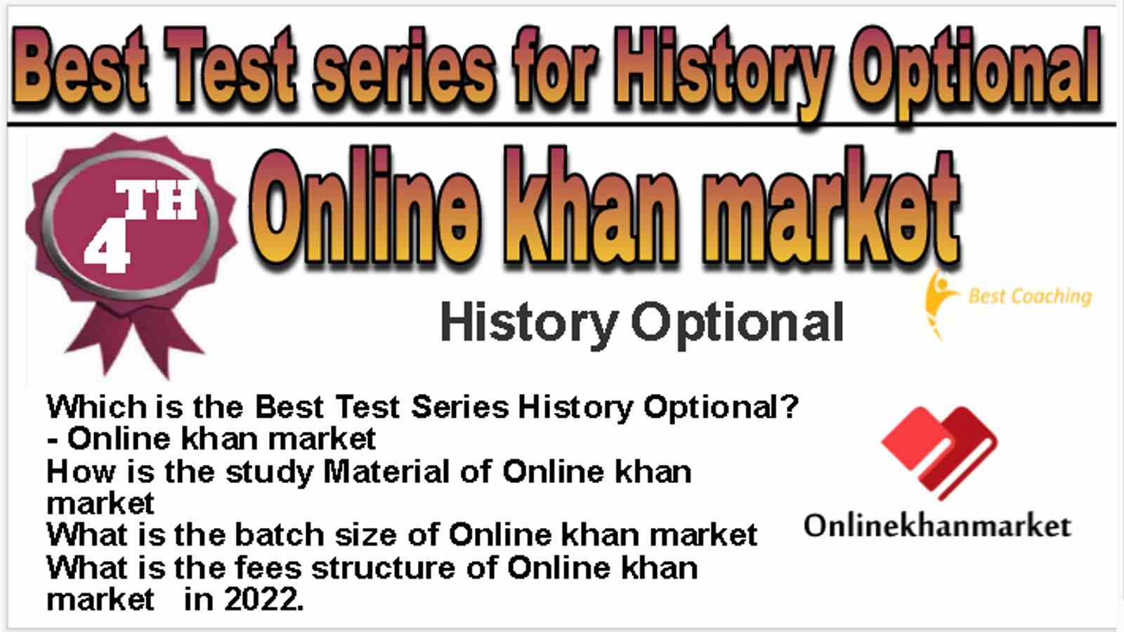 Rank 4 Best Test series for History Optional