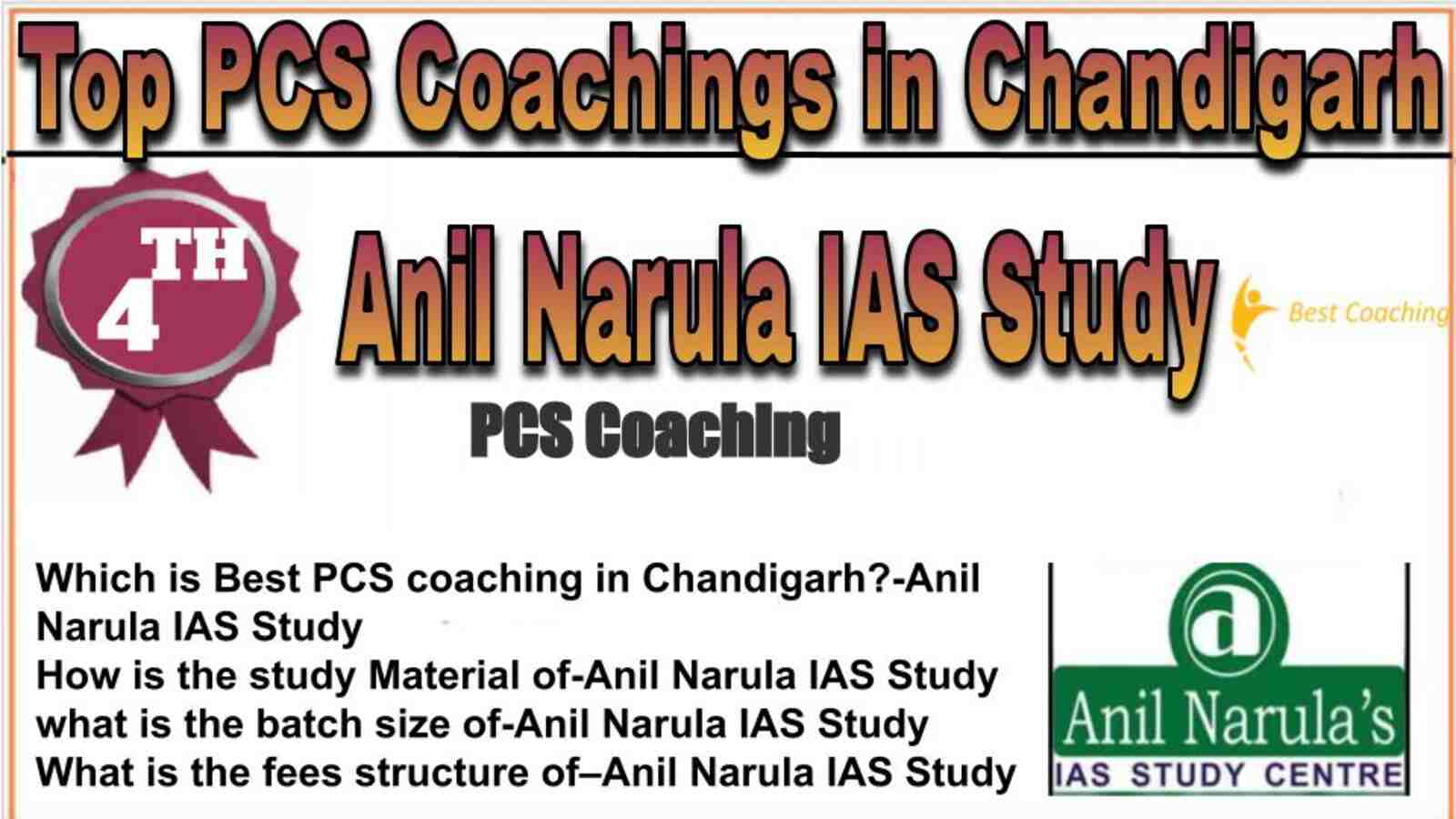 Rank 4 top PCS coachings in Chandigarh