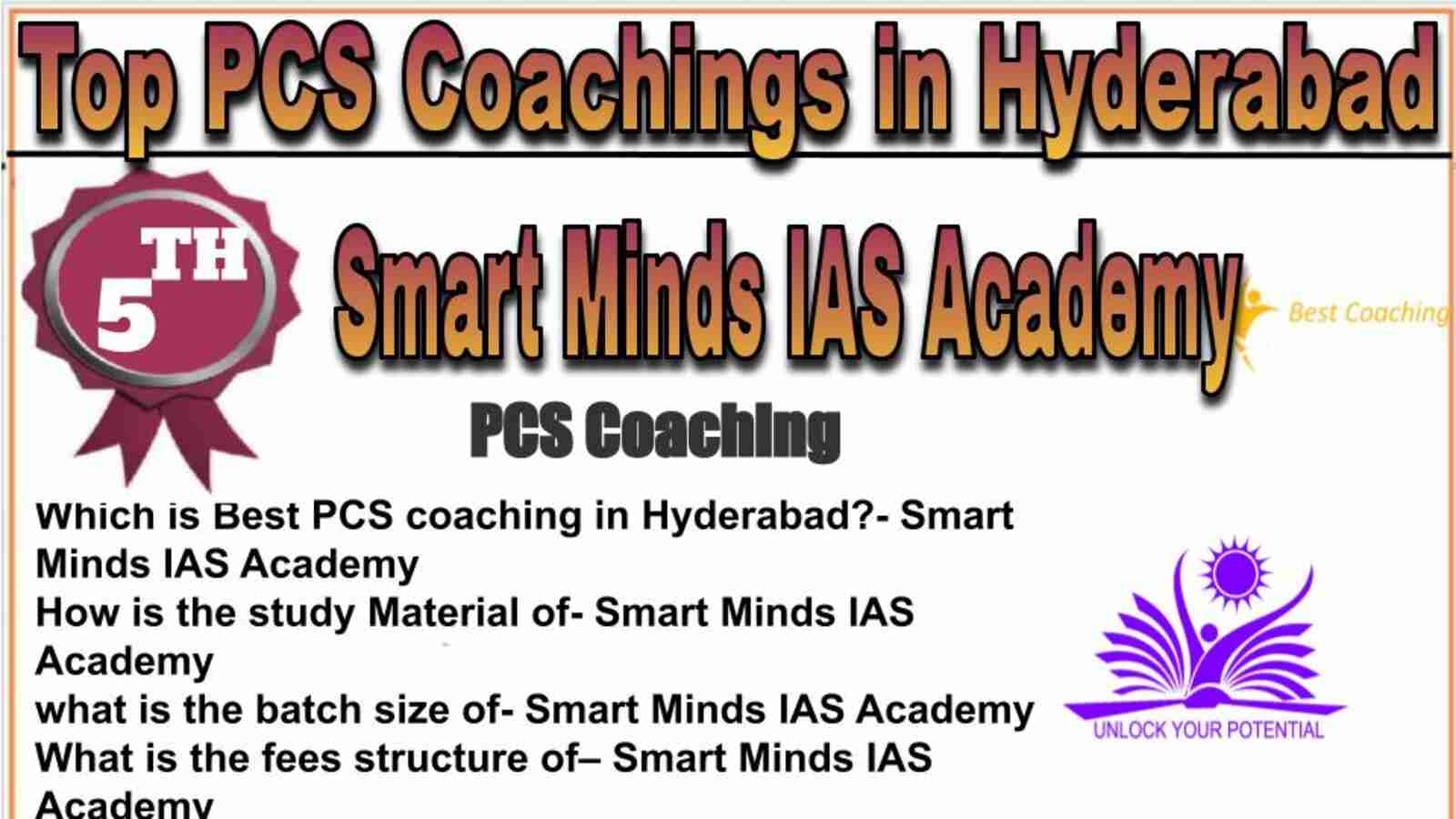Rank 5 top PCS coachings in Hyderabad