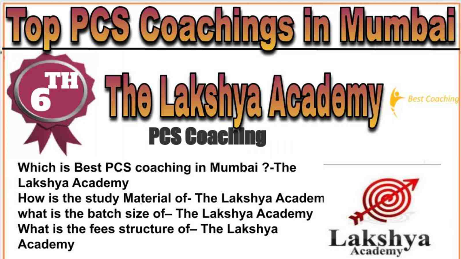 Rank 6 top PCS Coachings in Mumbai