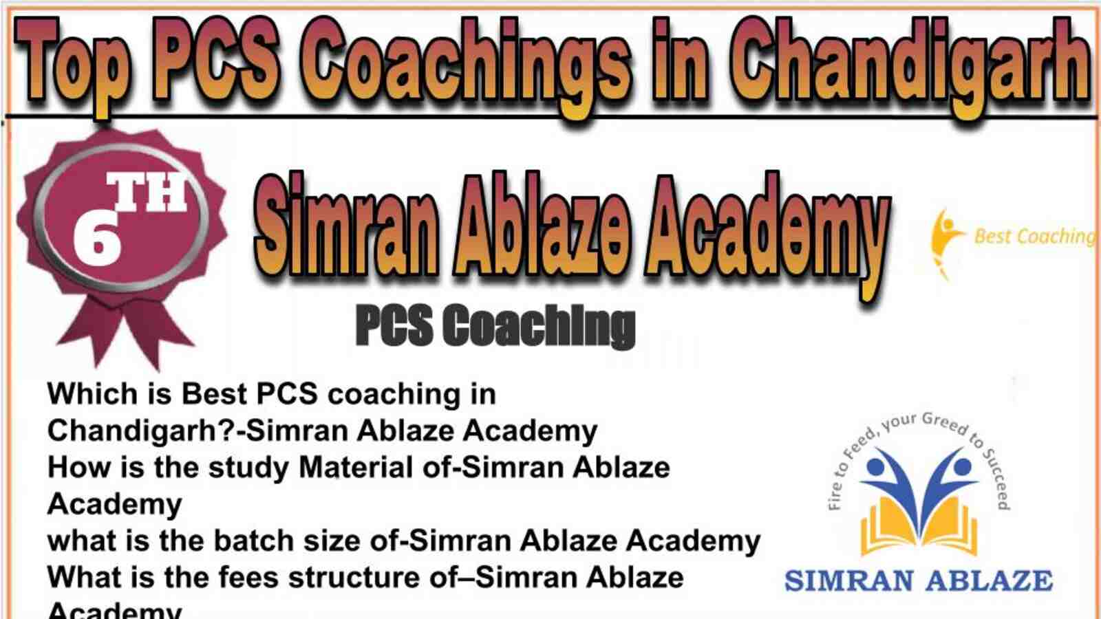 Rank 6 top PCS coachings in Chandigarh