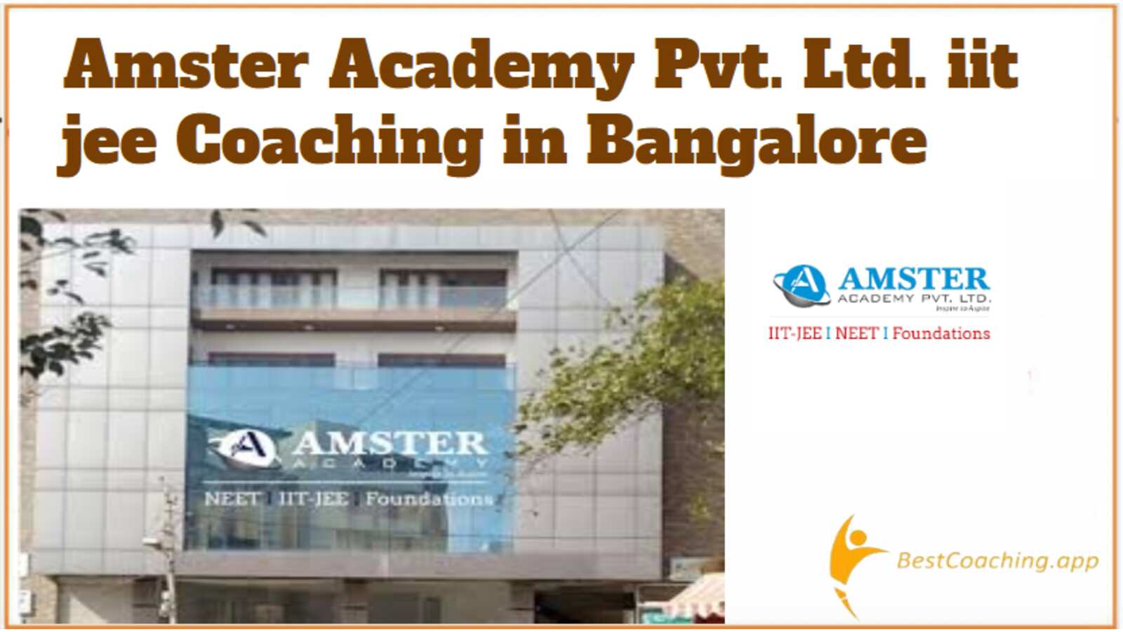 Amester Academy IIT Coaching in Bangalore