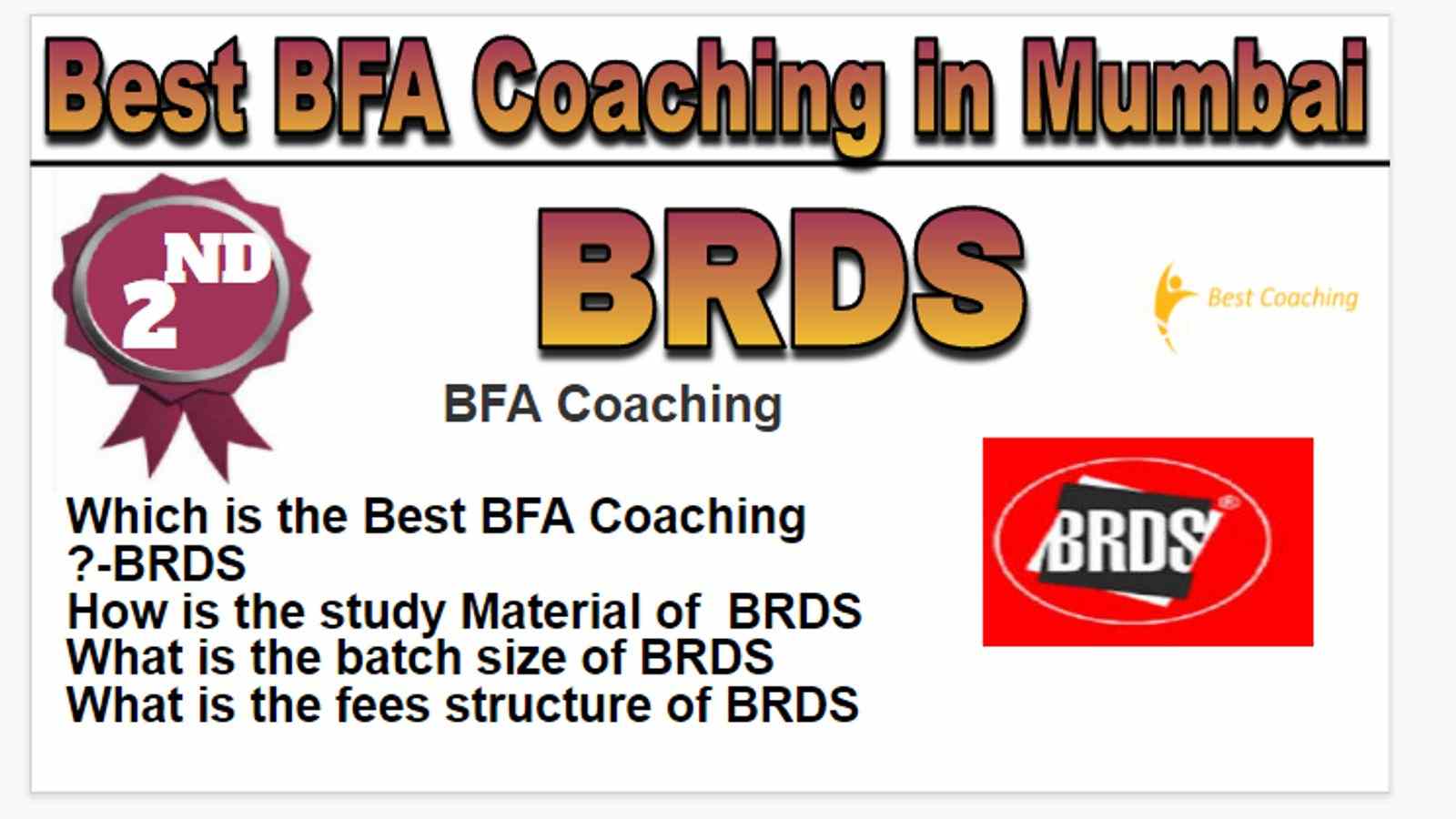 Rank 2 best BFA coaching in Mumbai