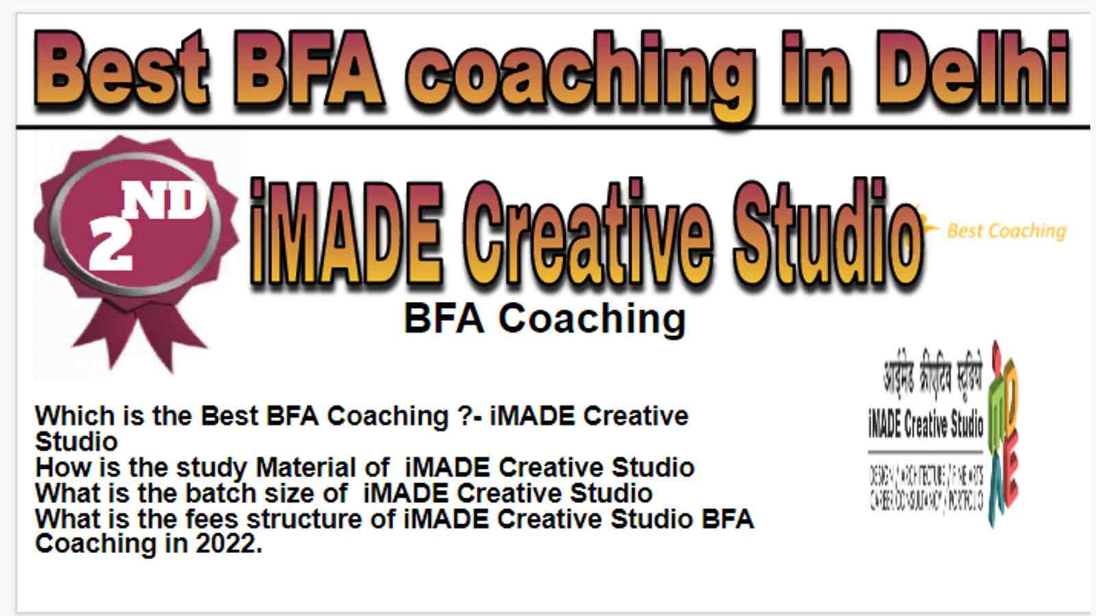 Rank 2 Best BFA coaching in Delhi