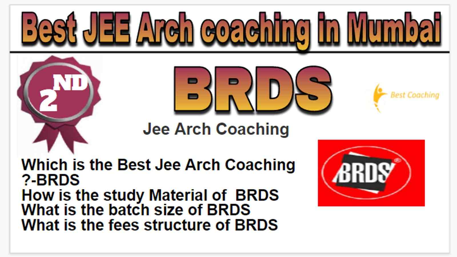 Rank 2 Best JEE Arch coaching in Mumbai