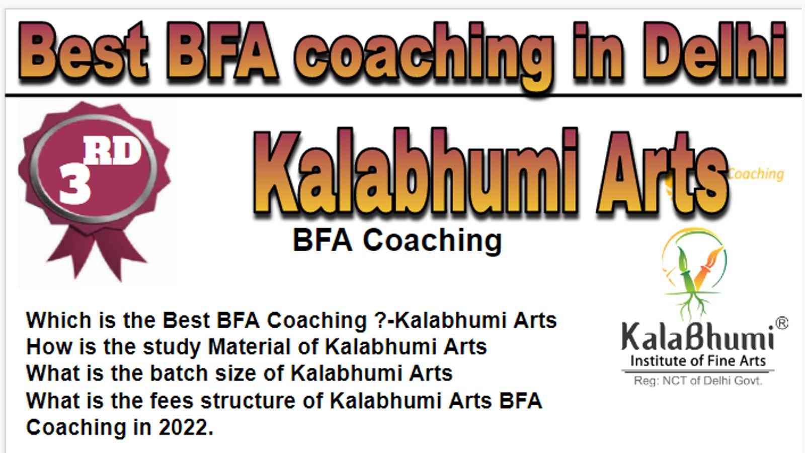 Rank 3 Best BFA coaching in Delhi