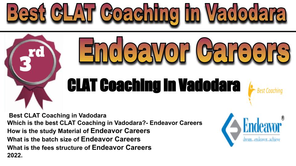 Rank 3. Best CLAT Coaching in Vadodara