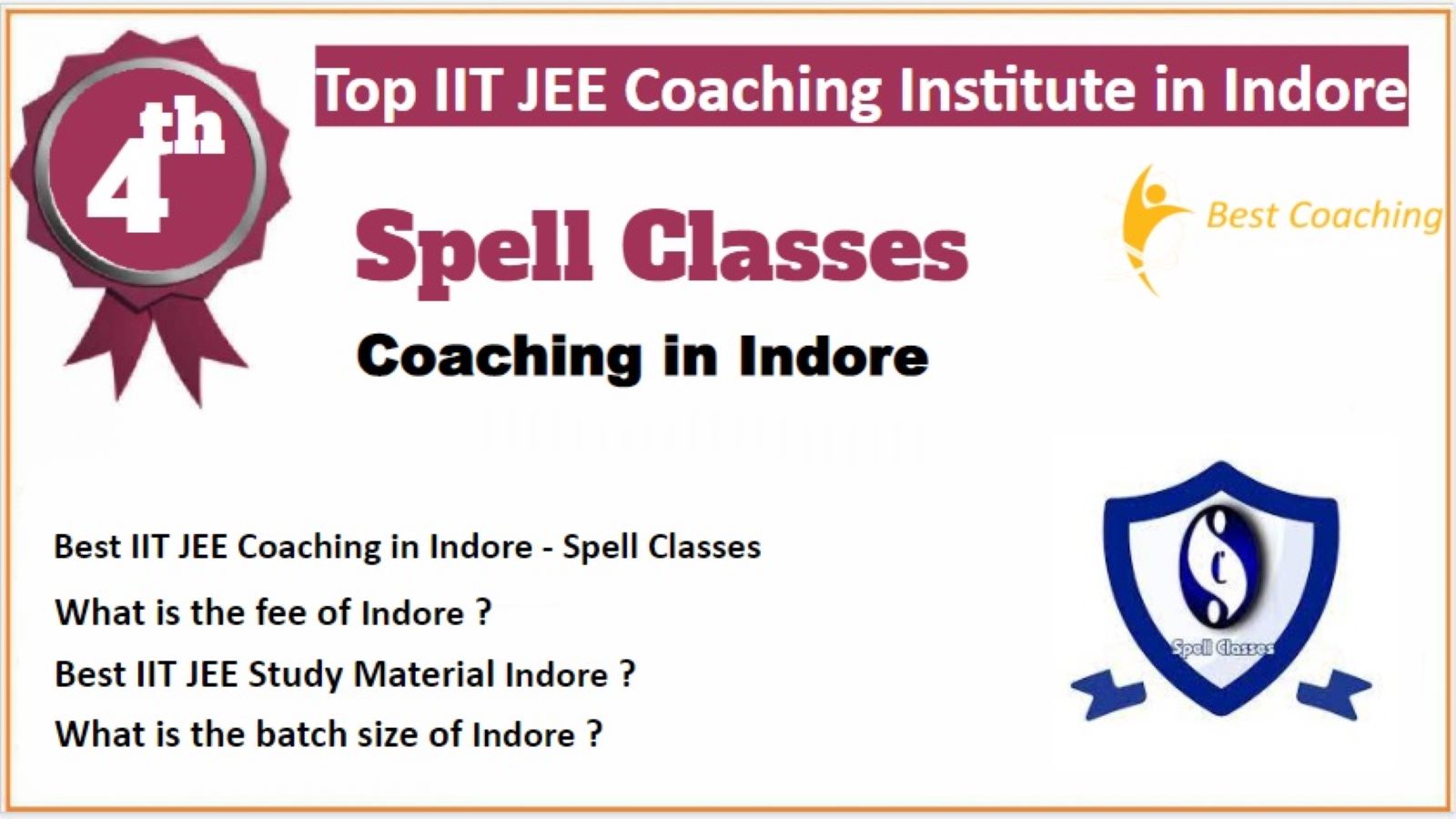 Rank 4 Best IIT JEE Coaching in Indore
